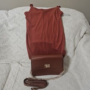 Badgley Mischka Brown Crossbody Bag